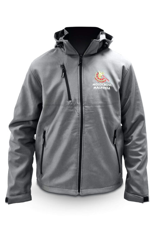 Giubbino softshell con cappuccio rimovibile