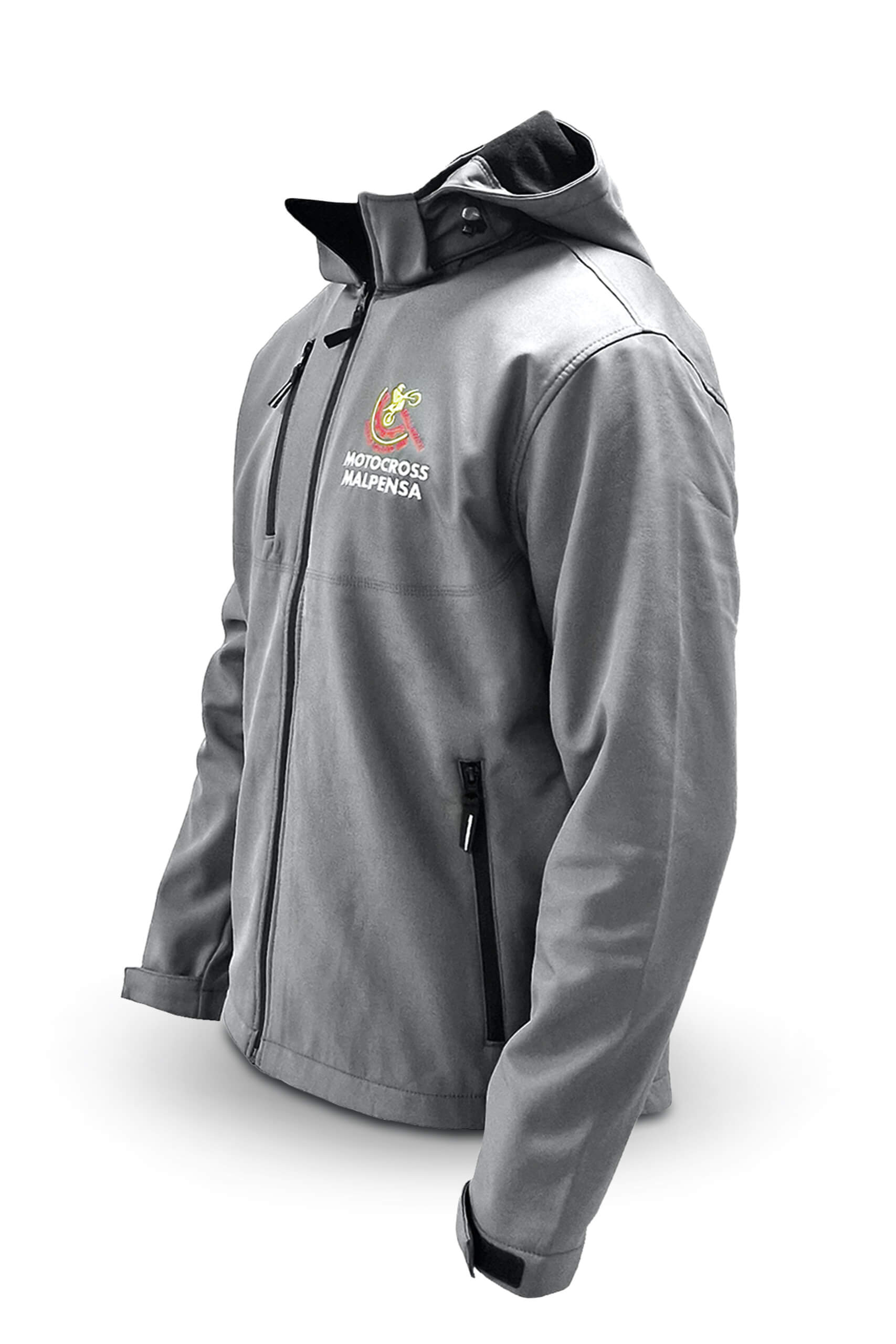 Geographical Norway Giacca Softshell Donna Tassima – Con Cappuccio Rimovibile, Antivento, Zip, Grigio Scuro, Taglia XL